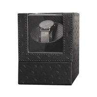 Remontoir de montre automatique avec logo personnalisé, modèle rectangulaire en bois de luxe Owa2010, boîte en velours durable anti-poussière pour une seule montre
