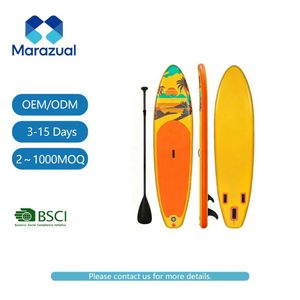 Ensemble de planche à pagaie gonflable tout-en-un avec pont antidérapant en EVA, pagaie réglable et sac de transport pour le <span class=keywords><strong>surf</strong></span> et la navigation - Product Image 1