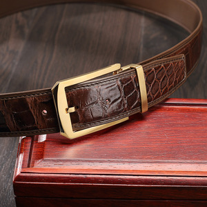High Quality Mens <strong>Belt</strong> Pin Buckle <strong>Belt</strong> Cinturones Hombre Genuine Leather Crocodile <strong>Belts</strong> for Men - Product Image 6