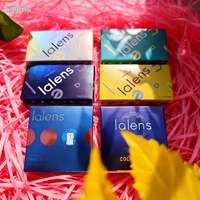 Boîte en carton personnalisée pour lentilles de contact souples, emballage de lentilles de contact à marque privée, boîte en papier pour lentilles de contact cosmétiques