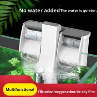 Filtre mural cascade Sensen 3-en-1 pour petit aquarium – Équipement de filtration et pompe de circulation silencieuse