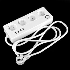 {Manufacturer}Tuya Phone App Remote Control Smart Life Usb Smart Extension EU <b>Socket</b> Wifi Power Strip - Product Image 4