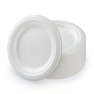 Assiette jetable compostable et écologique <span class=keywords><strong>en</strong></span> bagasse <span class=keywords><strong>de</strong></span> canne à sucre <span class=keywords><strong>de</strong></span> 6 pouces pour apéritifs et service - Product Image 2