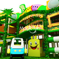 Nouveauté : Équipement de Parc de Jeux Intérieur Commercial Personnalisé, Thème Jungle Ludique, Labyrinthe d'Aventure pour Enfants