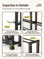Étagère de rangement modulaire robuste en fer réglable pour équipement de gym, avec plusieurs plateaux interchangeables, pour clubs de fitness commerciaux