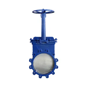Taike China Manufacturer DN300 Double Flange Cast Iron Knife Gate Valve