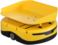 Équipement de tri automatique des colis Trieur de colis robotisé Trieur de colis petit robot Trieur de colis Expree Robot de tri de voiture jaune