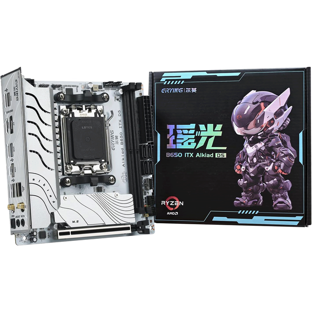 New ERYING B650 ITX Desktop Gaming Motherboard AM5 DDR5 PCIe 4.0 M.2 Slots USB 3.0 SATA AMD for 9000/8000/7000 Series