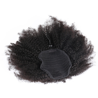 Extensions de queue de cheval à cordon de serrage SHOUMEI 4B4C Afro Kinky Curly 100% cheveux humains