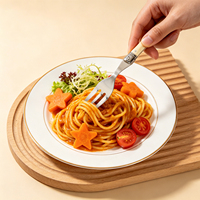 Fourchettes à dîner Laguiole les plus vendues, 6 pièces en acier inoxydable, couverts durables pour la restauration et les commandes en gros