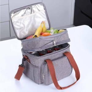 Custom Design Multifunctional Soft Insulated <b>Lunch</b> <b>Backpack</b>, Large Capacity Leakproof Double Layer Cooler Bag for Adults - Product Image 3