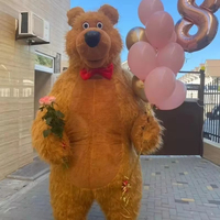 Costume de mascotte géant gonflable ours de 2,6 m, 1 pièce minimum, pour adulte, tenue gonflable pour scène, fête, divertissement, vente en gros