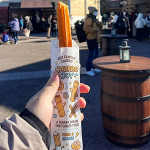 Eco Friendly Factory Price Custom Print Food Grade Disposable Greaseproof Long <b>Paper</b> Sleeve for Churros and Waffle Sticks - Product Image 3
