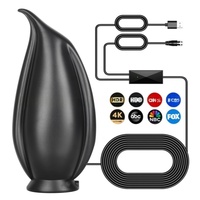 Vertikale Hochleistungs-Digital-TV-Antenne 39dBi Verstärkung Dach/UHF/VHF Nutzung Große Reichweite HD-TV-Empfang DVB-T/T2 Kompatibel Magnetisch