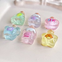 Mini breloque en résine en forme de gobelet à bonbons, bouteille à vœux, pour la création de bijoux faits main DIY, accessoires décoratifs et autocollants