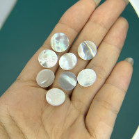 Perles de nacre double face de qualité B 12*1.2MM, accessoires de bijouterie, perles de coquillage en vrac personnalisées pour la fabrication de bijoux, marque OUSIBEI