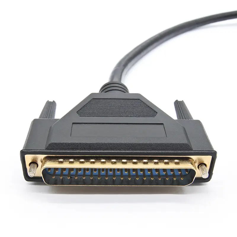 Laki-laki Ke Perempuan Rs232 Pabrik Db37 untuk Db9 Db25 25 Pin Serial Port Kabel