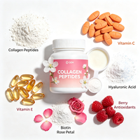 Privanewlabels ODM/OEM Poudre de boisson protéinée au collagène Produits de beauté pour adultes 5g à chaque dose Éclaircissement de la peau Bouteille de 350g