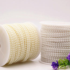 Fabricant n ° 4 fait <span class=keywords><strong>à</strong></span> la main bricolage plastique dentelle semi-circulaire Double rangée Double ligne ABS bijoux résultats composants - Product Image 1