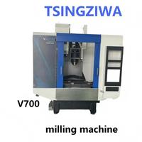 Machine de fraisage CNC à 3 axes de haute précision V700, commande Syntec, 24 outils, disque ATC, charge de table maximale de 500 kg