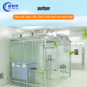 중국 도매 새로운 디자인 PVC 커튼 100 부드러운 벽 클린 룸 클린 창고 GMP 헤파 공기 청정기 필터 - Product Image 6
