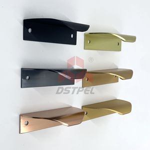 Finger Edge Pull Handles for Dresser Bedroom Kitchen Cabinet Aluminium Alloy Furniture Handle <strong>Knob</strong> Durable Modern Design Chrome - Product Image 6