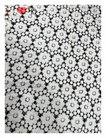 Blinglace Super doux Viscose blanc prune broderie florale Guipure dentelle tissu pour haut de gamme mode vêtement porter