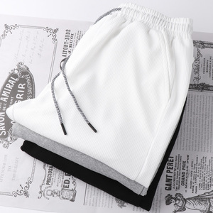 Waffle, pantalones informales para <span class=keywords><strong>hombre</strong></span> y mujer, nuevos pantalones para correr, pantalones con cordón para <span class=keywords><strong>hombre</strong></span>, chándales informales cómodos, pantalones de gimnasio de talla grande - Product Image 4