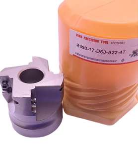 Fresa R390 de acero indexable, cabezal de fresado de hombro de acero, 4 flautas, antivibración, corte de alta eficiencia, 1 unidad - Product Image 3