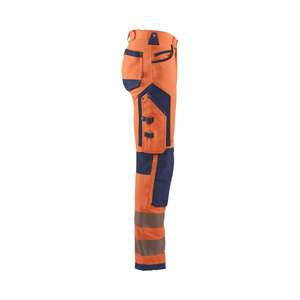 BLAKLADER - 119716425389C52 Pantalón Hi-Vis Elástico en 4 direcciones sin bolsillos para uñas Naranja/Azul marino ROPA DE TRABAJO DE LA HI-VIS - Product Image 4
