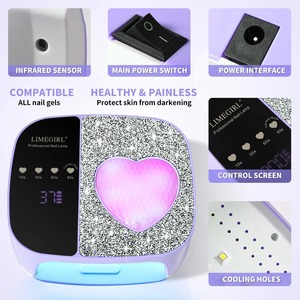 Lámpara de Uñas LED UV Recargable, Secado Rápido para Todo Tipo de Gel, 36 LED, Secador de Uñas Profesional con Sensor de Movimiento, Equipo de Salón - Product Image 3