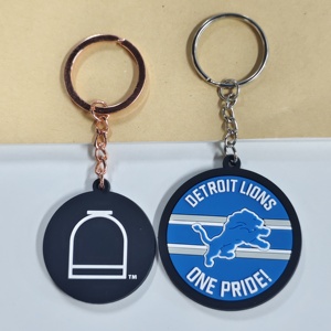 Sublimation Blanks Customized Promotional Cute Soft PVC Rubber Key Ring Key Chain Keychain, Rubber Keyring, Silicone Key Chain - Product Image 3