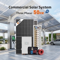 Sistema de Energía Solar Trifásico de 50kW 100kWh con Panel Topcon e Inversor Híbrido para Fábrica Industrial