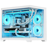 PC de Escritorio para Juegos OEM con Cristal Templado Sea View, CPU Ryzen 5 5600, Tarjeta Gráfica RX 7650 GRE de 8GB, 16GB de RAM DDR4, SSD de 512GB