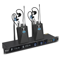 Système de monitoring intra-auriculaire sans fil UHF ER-102/ER-202 avec microphone à condensateur pour la scène et les performances en église