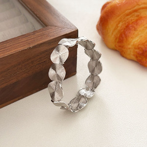 Bracelet en argent Sterling S925, patchwork circulaire géométrique, corde élastique, bijoux de mode de Style coréen pour femmes - Product Image 2