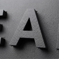 Lettres 3D en métal émaillé sur mesure, couleur RAL, logo publicitaire personnalisé, peinture personnalisée, enseigne pour voiture, devanture de magasin, étanche IP65