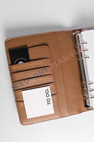 Portefeuille de budget personnalisé en cuir PU de luxe A4 A5 A6 A7 avec séparateurs, reliure pour économiser de l'argent, reliure pour budget