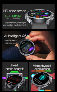 Smartwatch ET472 con Torcia, Chiamate BT, <span class=keywords><strong>Risposta</strong></span> Intelligente AI-GPT, Chiamata SOS, Monitoraggio Salute, ECG - Product Image 2