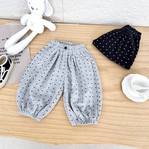 Pantalon de jogging ample en coton tricoté à pois de haute qualité pour bébé, respirant, style coréen minimaliste - Product Image 2