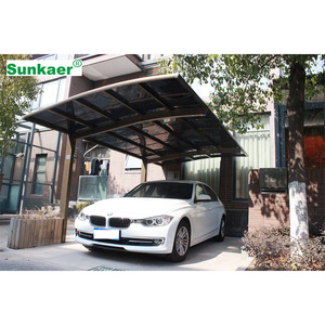 โรงจอดรถอลูมิเนียมแบบกำหนดเอง ดีไซน์ยอดนิยม ราคาโรงงาน พร้อมหลังคาโพลีคาร์บอเนต - Product Image 1