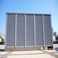 Lames d'ombrage architecturales modernes en aluminium avec lames antirouille pour façades et panneaux commerciaux