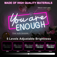 Letreros de Neón Personalizados ESann con Luces LED para Interiores/Exteriores, Material Acrílico, Multicolor, Resistentes al Agua, Ecológicos y Fáciles de Instalar