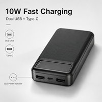 Fournisseur de batteries externes 10000 mAh, chargeur portable 10000 mAh, logo personnalisé, fabrication OEM, vente en gros, certifié CE, RoHS, FCC, KC, SAA
