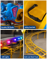 Pequeña Montaña Rusa Eléctrica para Exteriores, Juego para Parques Escolares y Diversión Familiar