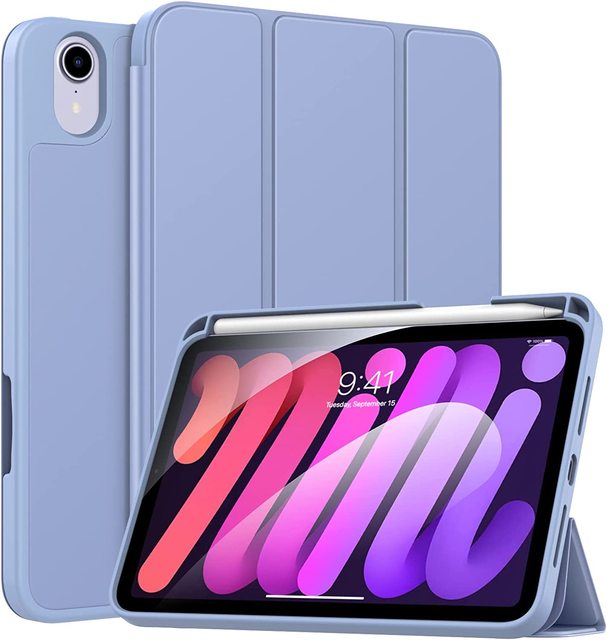 Trifold Stand Smart Cover Shockproof Case with Pencil Holder for iPad Mini 7th 6th Gen. 2024 2021