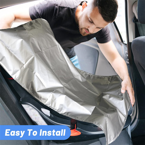 2Pcs Pare-soleil pour siège de voiture Protecteur de chaleur pour siège de voiture pour bébé Housses de siège de voiture réfléchissantes <span class=keywords><strong>Bouclier</strong></span> contre la chaleur et les rayons UV du soleil - Product Image 6