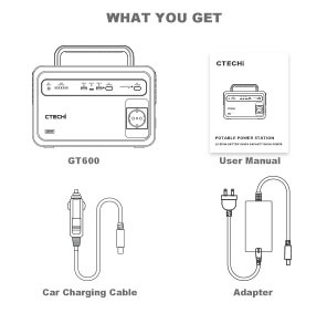 Station d'alimentation portable 600W, générateur de batterie au lithium LiFePO4, station d'alimentation portable, alimentation de secours pour le camping - Product Image 6