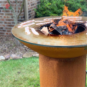 Barbecue <span class=keywords><strong>en</strong></span> acier peint corten, <span class=keywords><strong>plancha</strong></span>, charbon de <span class=keywords><strong>bois</strong></span>, barbecue - Product Image 2