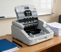 Escáner de Documentos a Color Canon DR-7550C A3, USB de Alta Velocidad, 75 Páginas/Minuto, Alimentación Automática, Sensor CMOS Multiformato, 600x600dpi, para Oficina